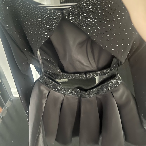 2 piece black homecoming dress - Picture 2 of 3